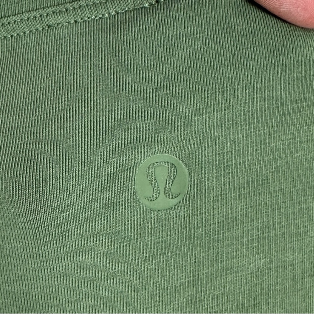Lululemon Back In Action Long Sleeve Dress Green Shift Oversized Casual Size XL - Picture 5 of 11